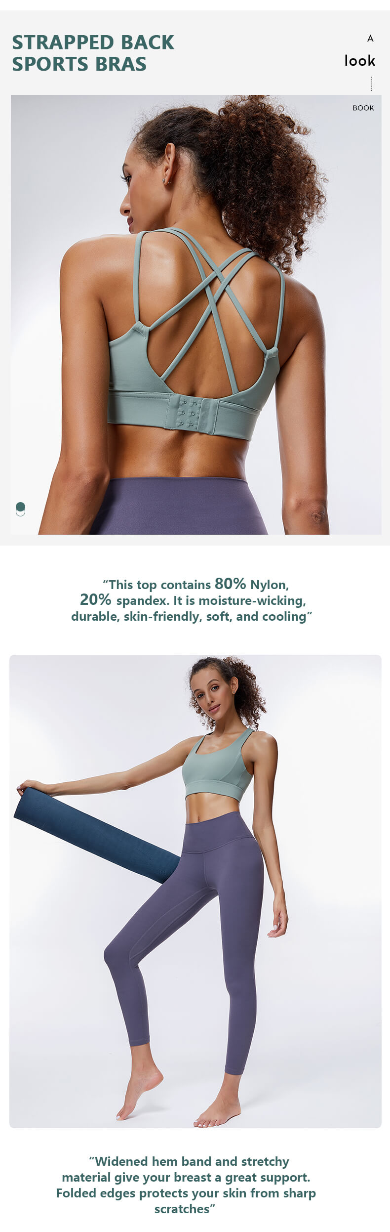 Strapped Back Sports Bras