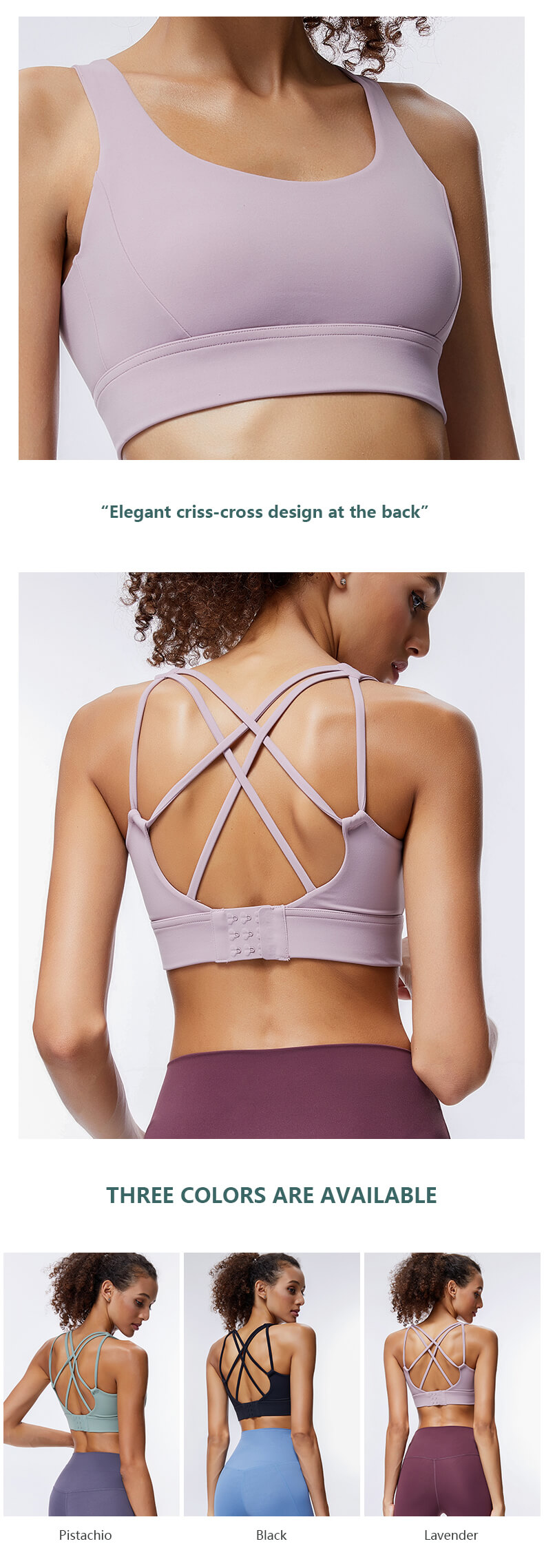 Strapped Back Sports Bras