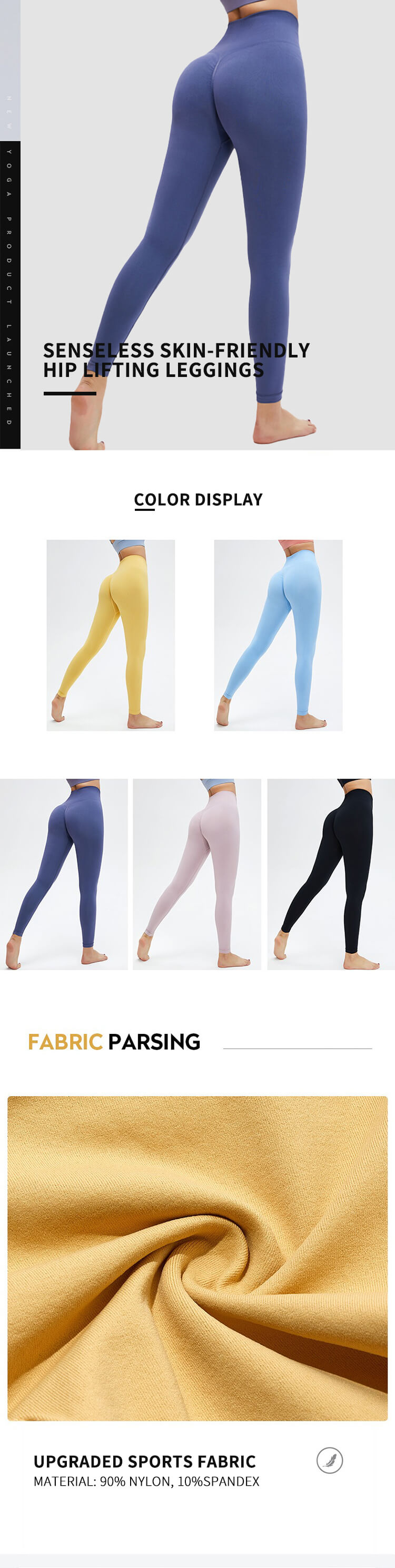 Senseless Skin-friendly Hip Lifting Leggings