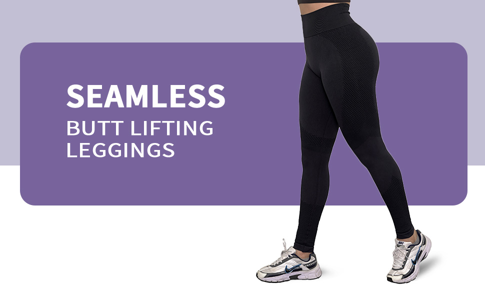 High Waisted Butt Lifting Seamless Leggings