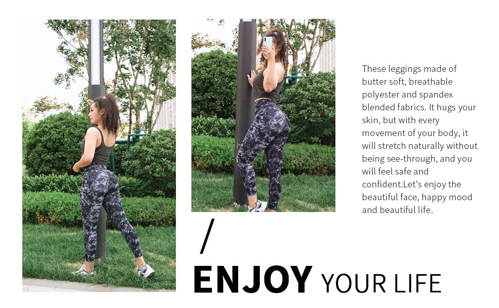 High Waist Camouflage Slim Workout Leggings