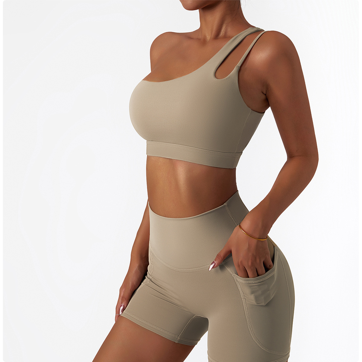 Yoga Two Piece Set Sports Bra Top and Shorts