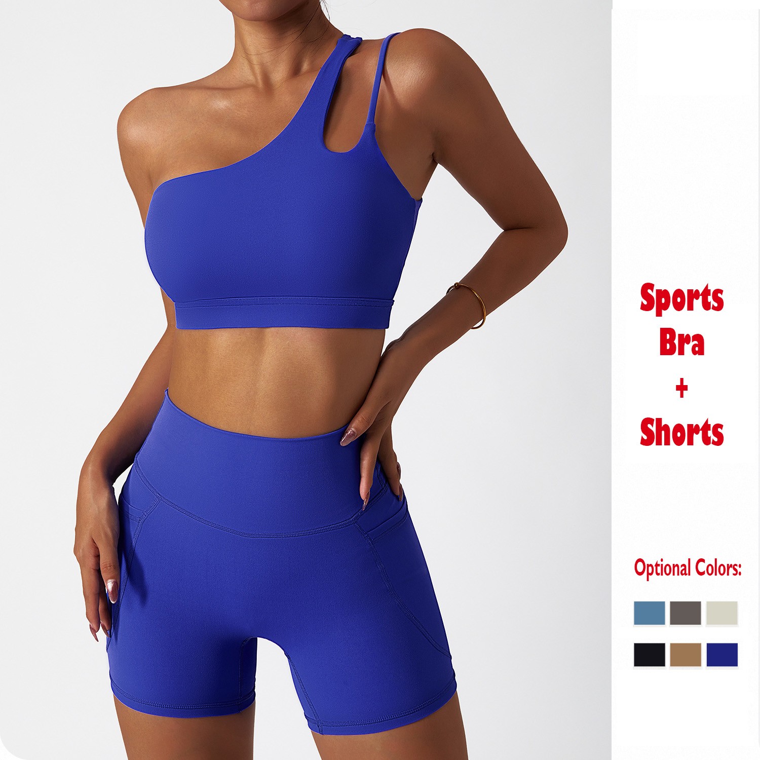 Yoga Two Piece Set Sports Bra Top and Shorts