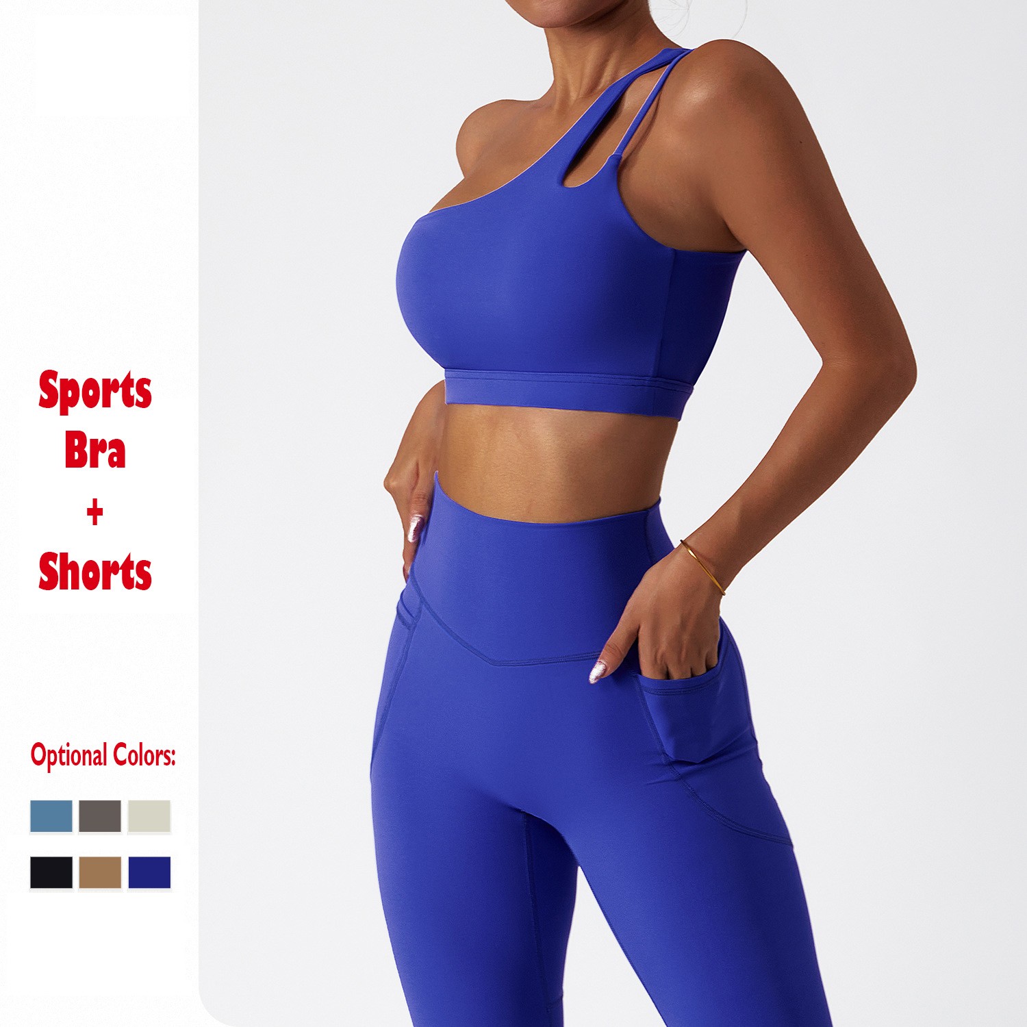 Yoga Two Piece Set Sports Bra Top and Shorts