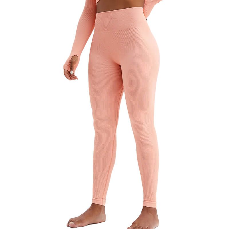 Threaded High Waisted Yoga Leggings