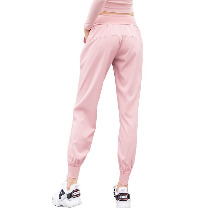 Women High-waist Jogger Pants with Pockets