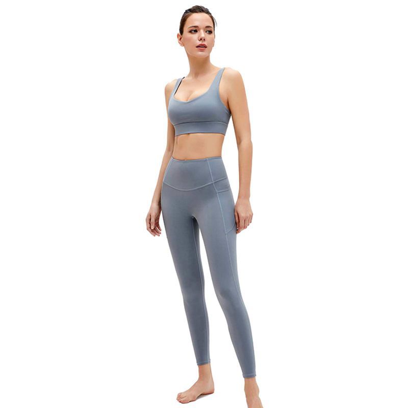 High Waist Yoga Pants + Yoga Bra