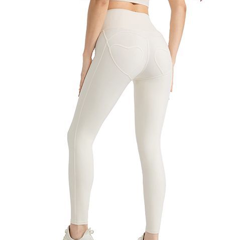 High Waisted Tummy Control Yoga Pants with Heart