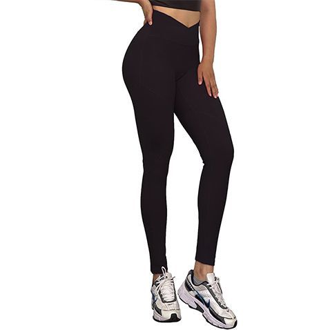 Crossover High Waist Leggings for Women