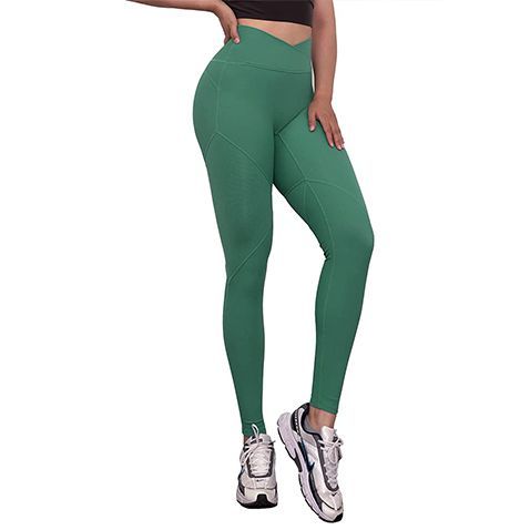 Crossover High Waist Leggings for Women