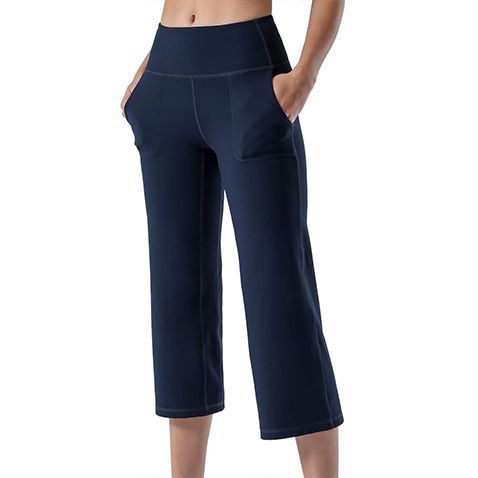 Knee-length Yoga Pants with Pocket