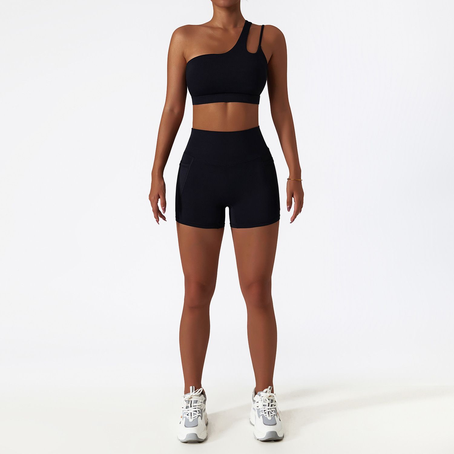 Yoga Two Piece Set Sports Bra Top and Shorts