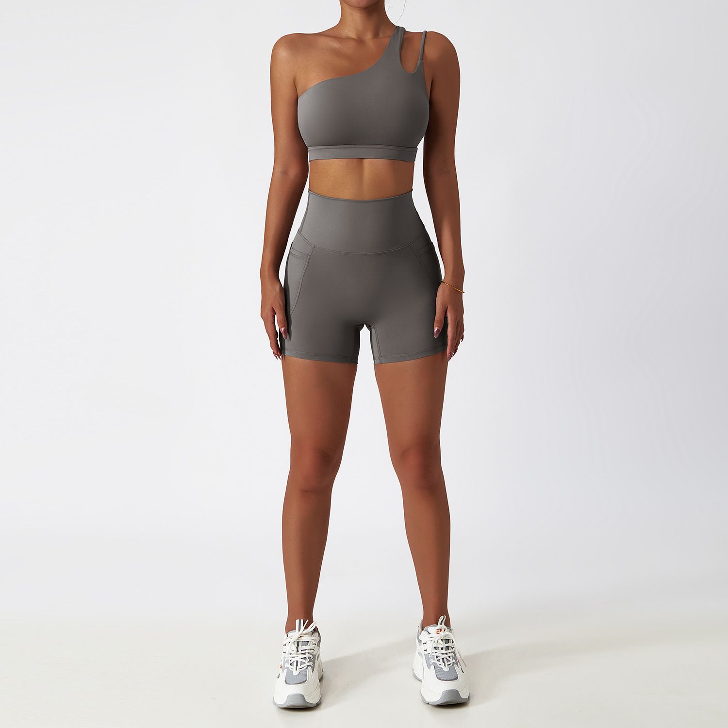 Yoga Two Piece Set Sports Bra Top and Shorts