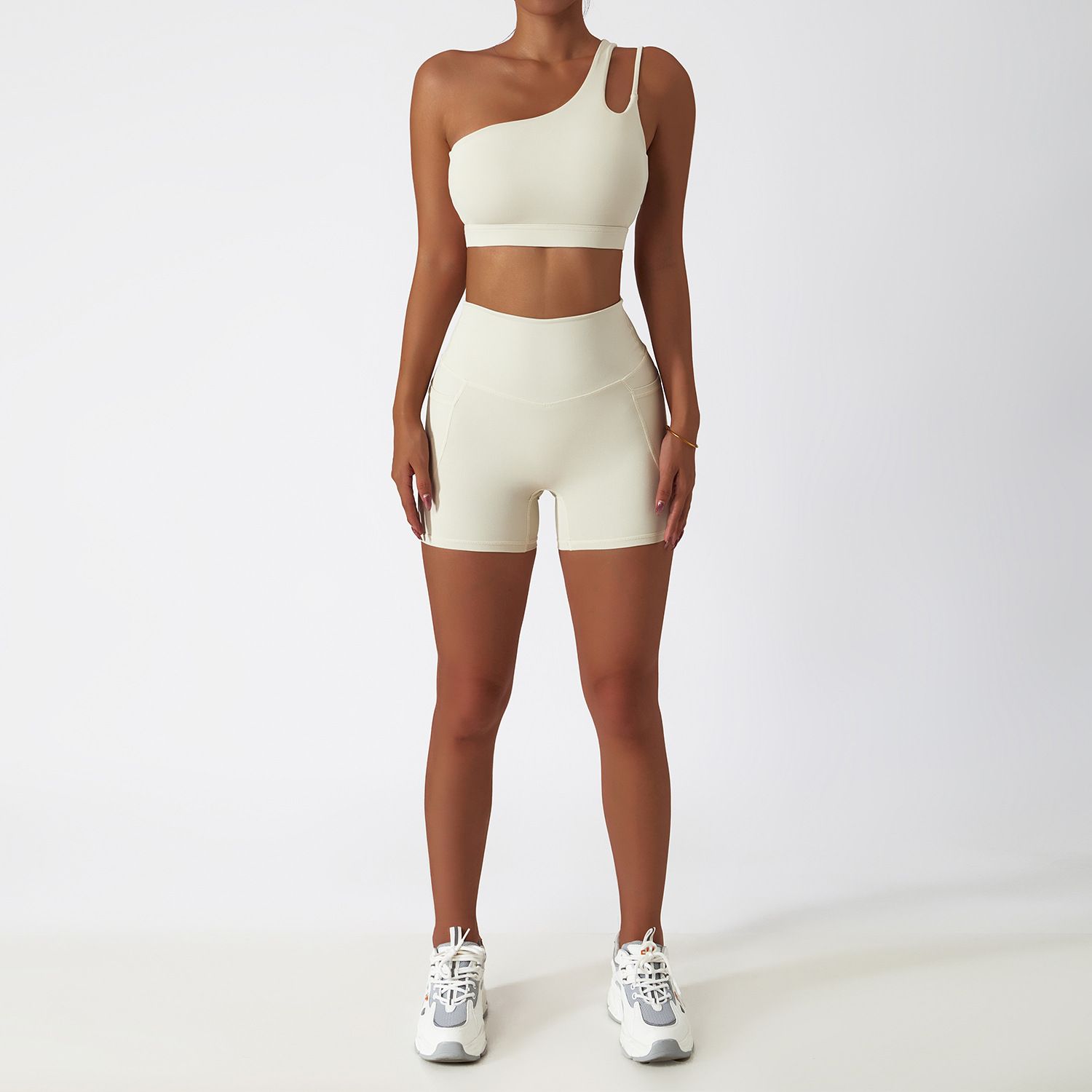 Yoga Two Piece Set Sports Bra Top and Shorts