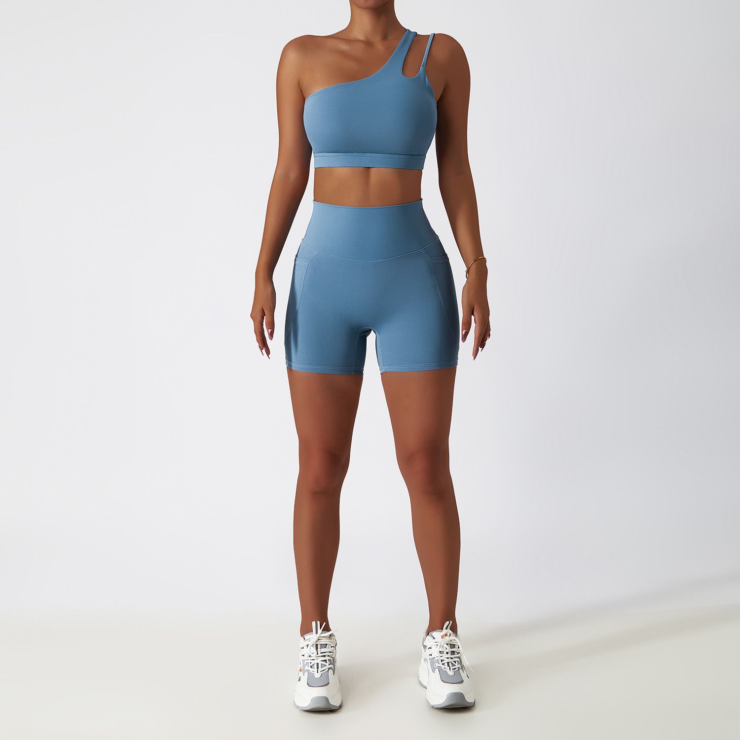 Yoga Two Piece Set Sports Bra Top and Shorts